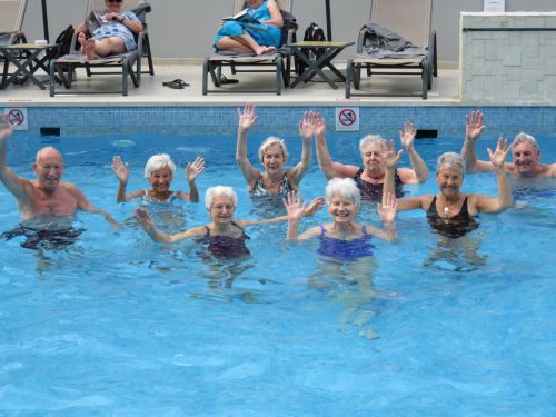 Crete 2023 Aquarobics in the pool