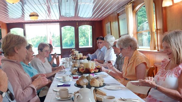 Sitting down for our Afternoon Tea