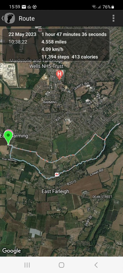 May Bi Monthly Walk Route