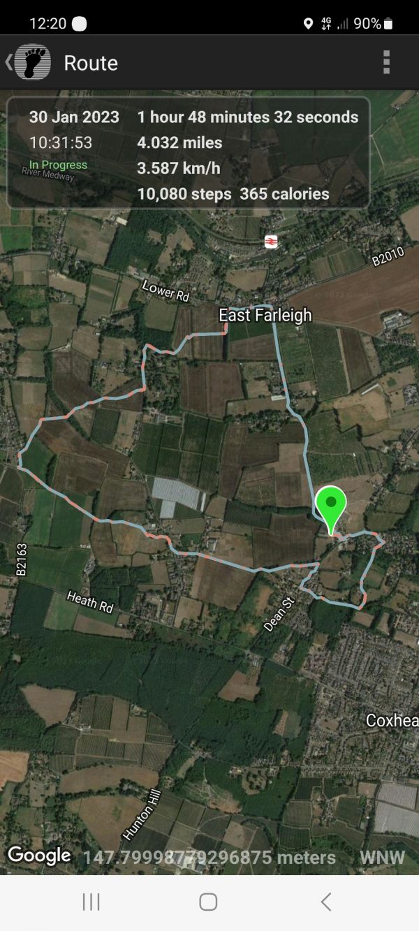 Walk Jan 2023 East Farleigh 